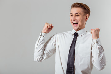 Young successful businessman