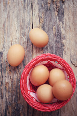 Eggs in basket