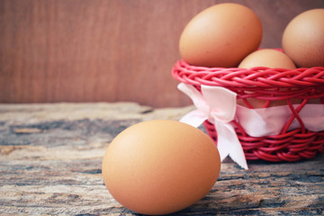 Eggs in basket