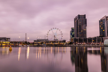 Naklejka premium The Melbournestar observation wheel in Melbourne, Australia
