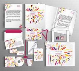 Corporate Identity set with spots.