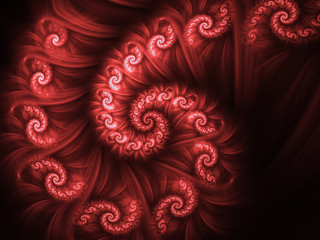 Abstract fractal. Fractal art background for creative design. Decoration for wallpaper desktop, poster, cover booklet. Print for clothes, t-shirt.  Creative illustration for design