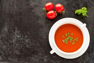 Fresh tomato soup