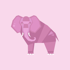 Elephant. Stylized Vector Illustration