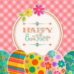 Easter background with hand lettering