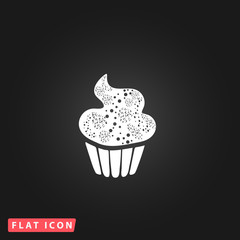 vector cupcake icon