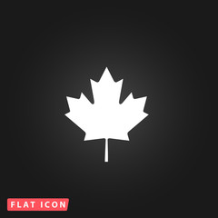 maple leaf flat icon