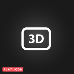 three-dimensional vector icon 