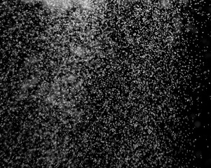 drops of water on a black background