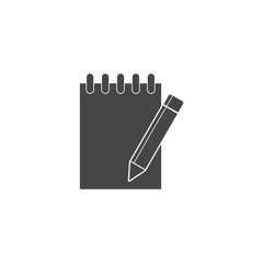 Notebook icon, Document With Pencil Icon