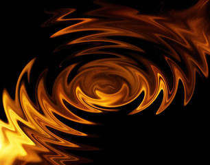 flames of fire as an abstraction