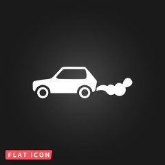Car emits carbon dioxide
