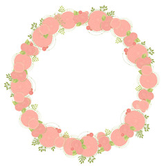 Floral wreath made of asters