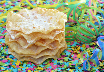 Fasnachtsch&uuml;echli uf R&auml;ppli mit Luftschlange