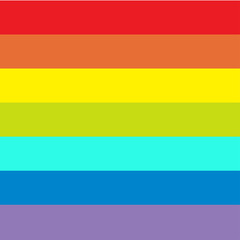 Rainbow flag background. LGBT gay symbol. Flat design.