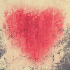 Grunge background with heart