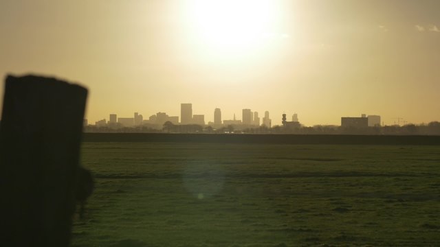 Rotterdam skyline in the morning