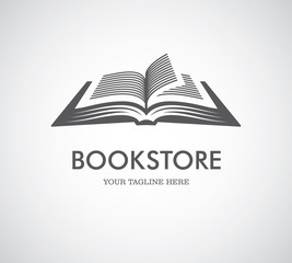 Obraz premium Open book logo
