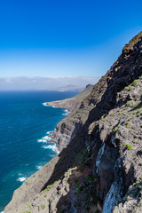 Fototapeta na wymiar Beautiful panoramic view of Grand Canary (Gran Canaria) coastline landscape from Mirador de Balcon viewpoint, Spain