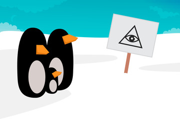 Penguin vector illustration
