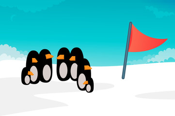Penguin vector illustration