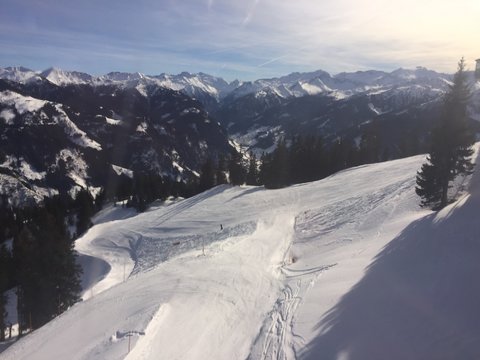 Traumhafte Skipiste, Großarltal, Österreich