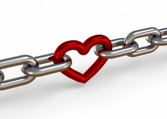 Chained Heart - 3D