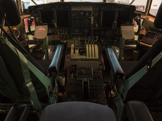 Inside the cockpit