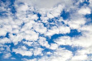colorful dramatic sky with cloud at sunset