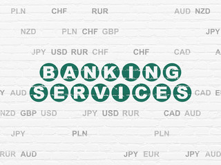 Banking concept: Banking Services on wall background