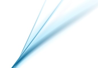 Smooth blue lines on white background