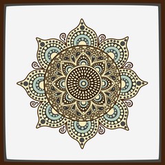 Naklejka premium Stylized ornamental decoration