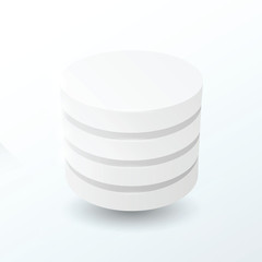 Circles 4 layer  white color