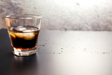 whiskey-cola alcoholic drink