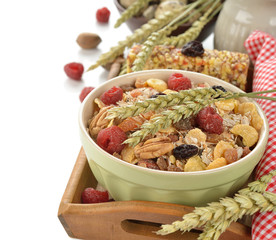 Muesli with dried fruits