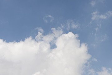 Cloudy blue sky abstract background