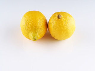 lemon on a gray background