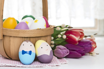 Er und Sie Ostereier