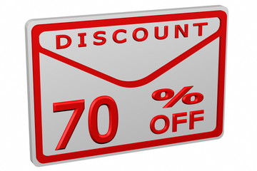 Envelope with sign discount 70 % off