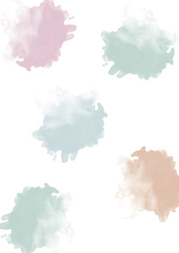 Aquarellkleckse pastell