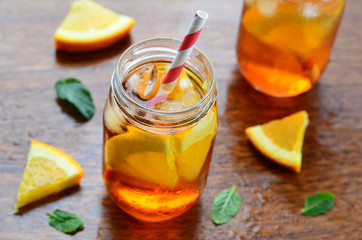 Orange cold drink