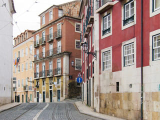 Altstadthäuser in Lissabon