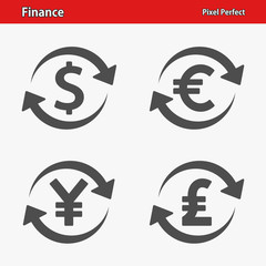 Obraz premium Finance Icons. Professional, pixel perfect icons optimized for both large and small resolutions. EPS 8 format.