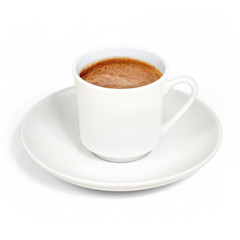 Turkish coffee, foamy