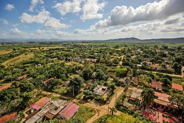 Fototapeta na wymiar Cuba, Valle de Ingenios, View from Slave Tower