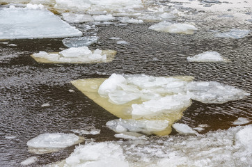 Spring break on the Neva River in St. Petersburg.
