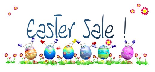 Fototapeta premium easter sale template