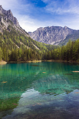 Grüner See, Tragöß, Österreich im Frühling