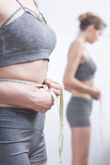 Girl loosing weight
