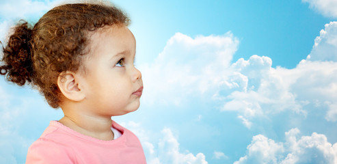 beautiful little baby girl portrait